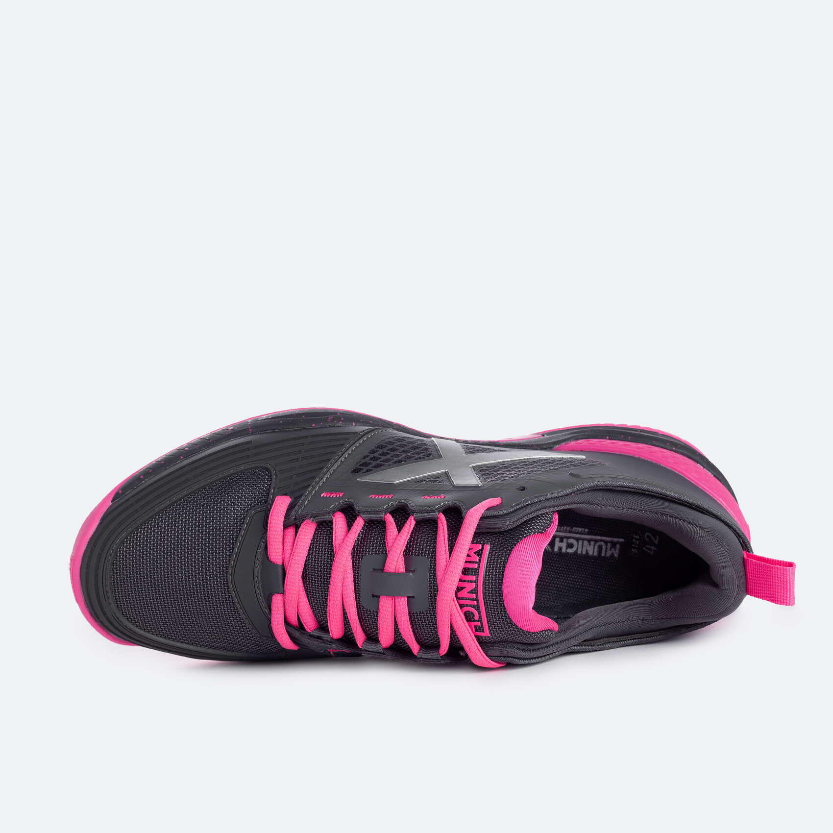 Calçado de padel Mulher MUNICH ATOMIK 16. Preto/rosa 4/5