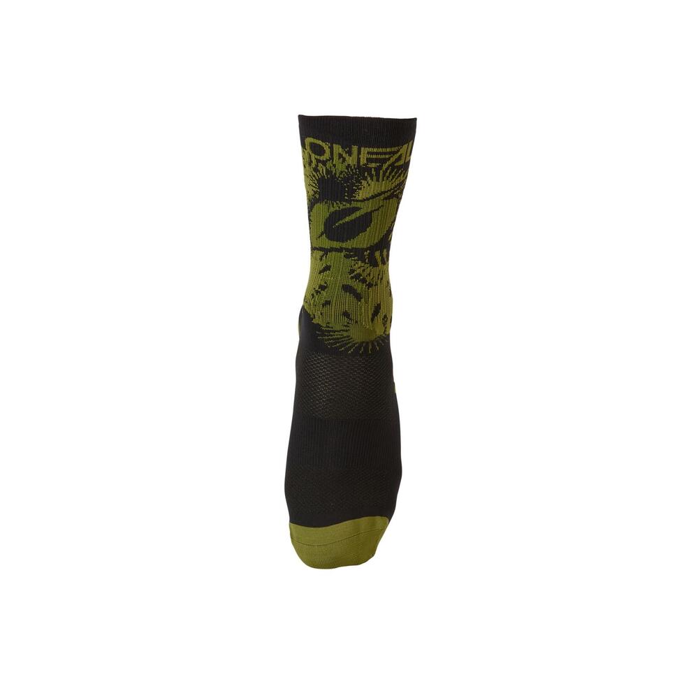 Skarpetki rowerowe O'Neal Performance Sock PLANT V.22 black/green