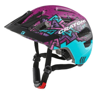 Fahrradhelm Maxster Pro Kid wild/lila matt