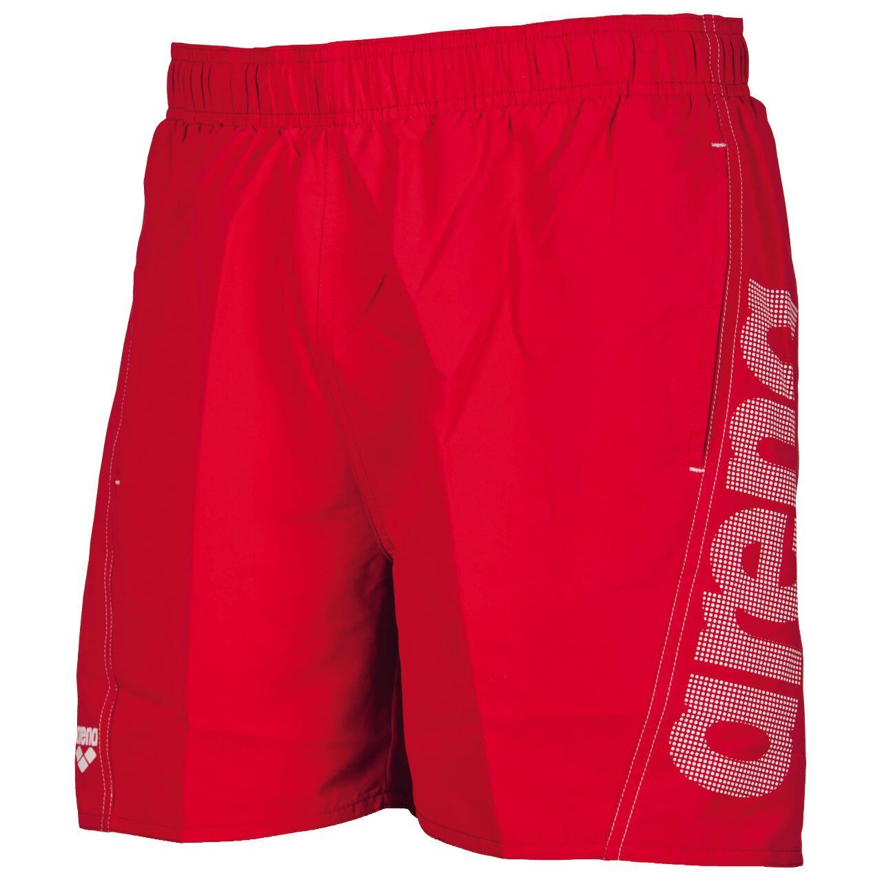 Boxer de banho Arena Fundamentals Logo masculino - Vermelho/Branco 2/5