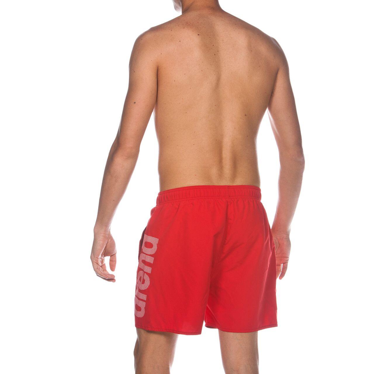 Boxer de banho Arena Fundamentals Logo masculino - Vermelho/Branco 4/5