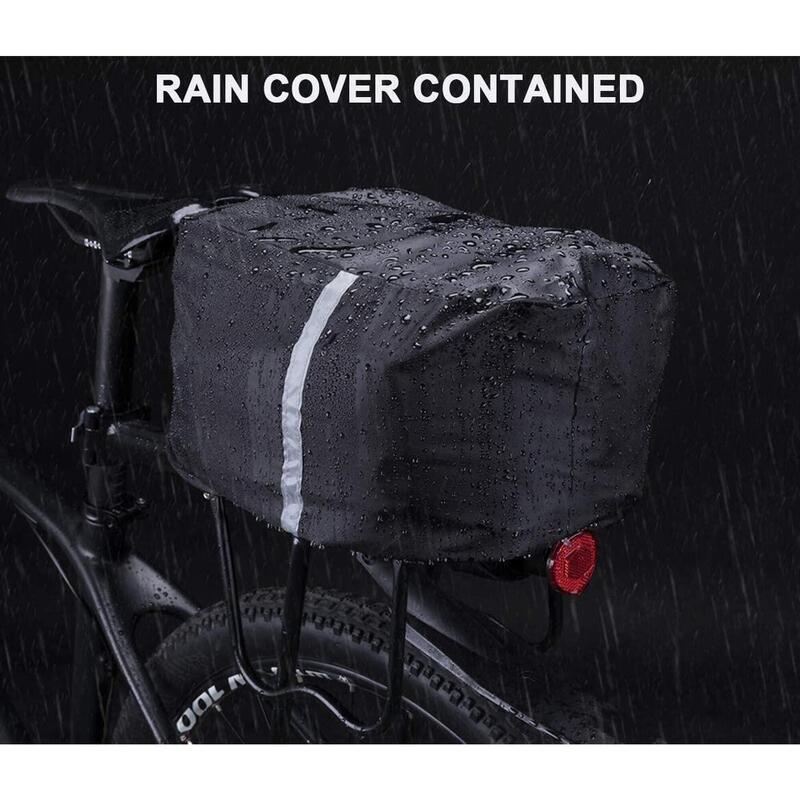 ROCKBROS Sacoche Velo Porte Bagage Arriere Étanche 10-35L, Cyclisme Sac de  Rangement Arrière Pliable de Vélo Route Portable Panier avec Housse de  Pluie Noir Vert, Motif 2 : : Sports et Loisirs