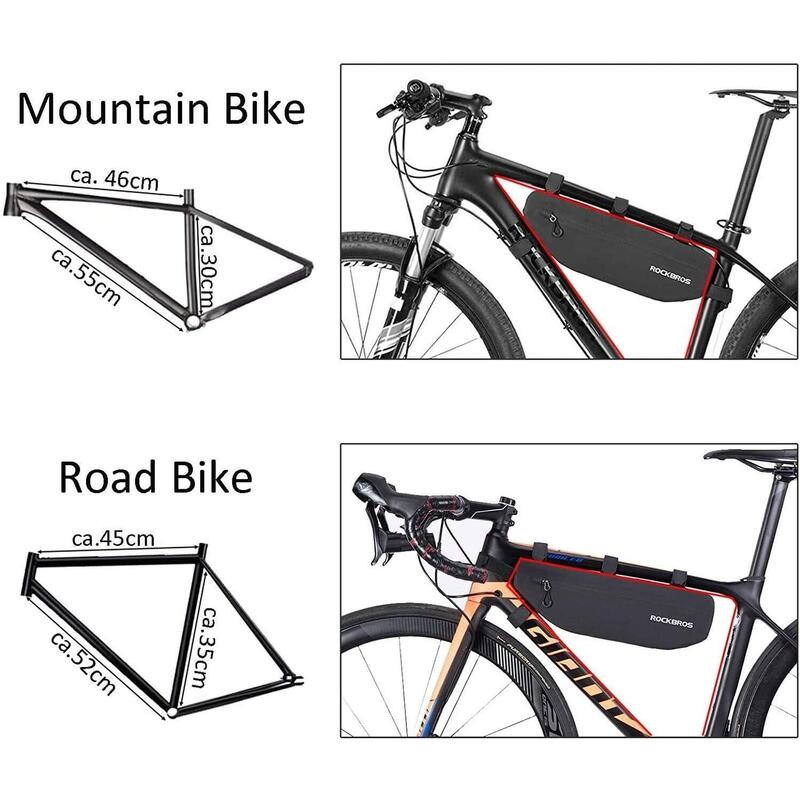 Fietsframetas AS043 Zwart