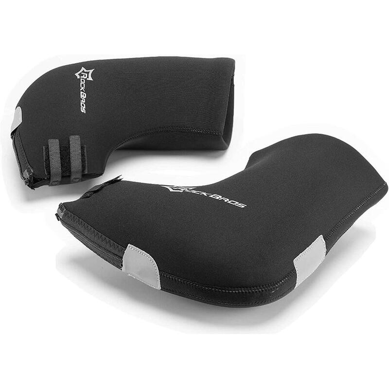 Manchons Vélo de Guidon Thermique Polaire Gants de Guidon Hiver Impeméable