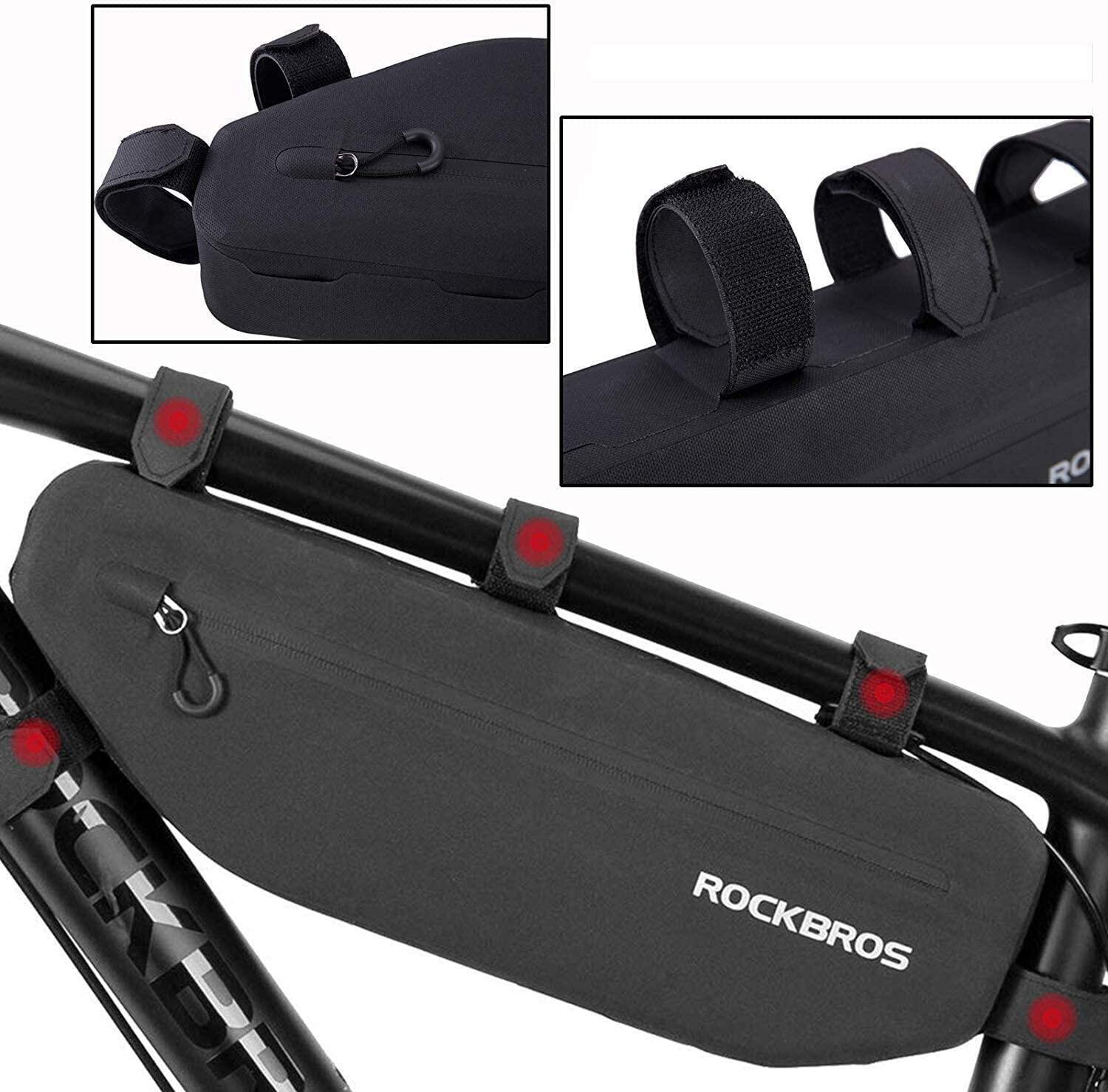 Sacoche vélo de cadre as043 noir 3/6