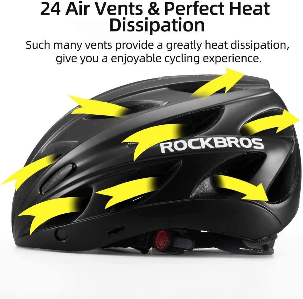 Casque vtt vélo  visière et lunette amovible -Noir 5/7