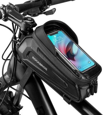 Waterdichte fietstelefoonhouder met touchscreen voor smartphones tot 6.8 inch