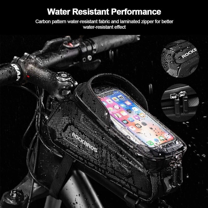 Waterdichte FietsTelefoonhouder met Touchscreen voor Smartphones tot 6,8 inch