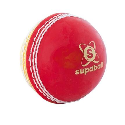 Supaball" Cricket Ball für Kinder Rot/Gelb Einheitsgröße