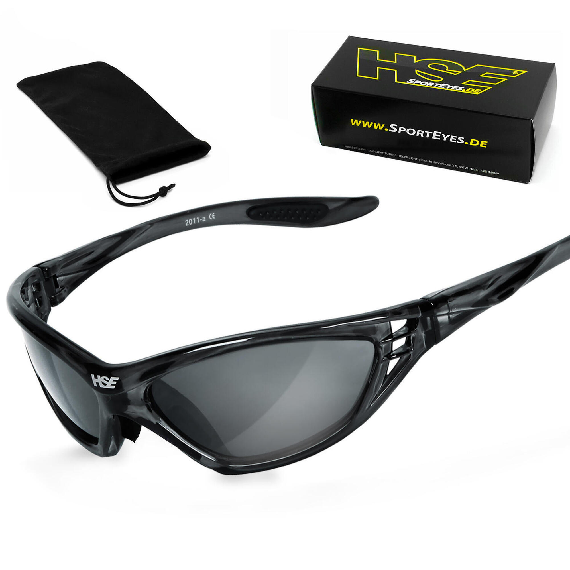 HSE - SPORTEYES Sportbrille | SPEED MASTER 2 | smoke | Steinschlagbeständig | beschlagfrei