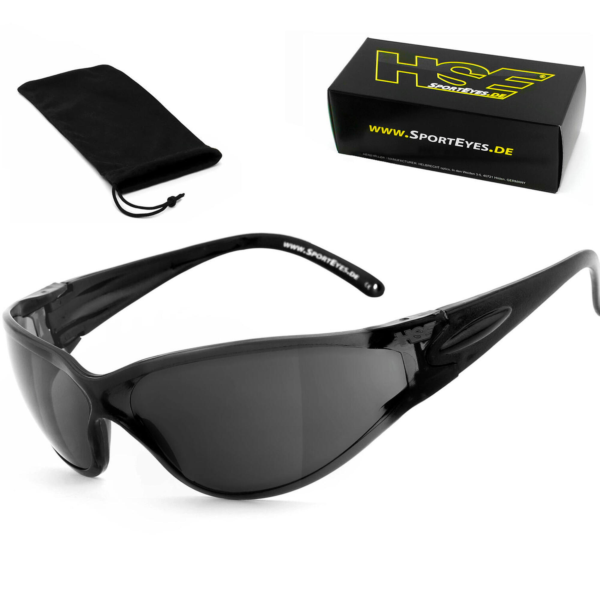 HSE - SPORTEYES Sportbrille | BIG DEUCE | smoke | Steinschlagbeständig | beschlagfrei