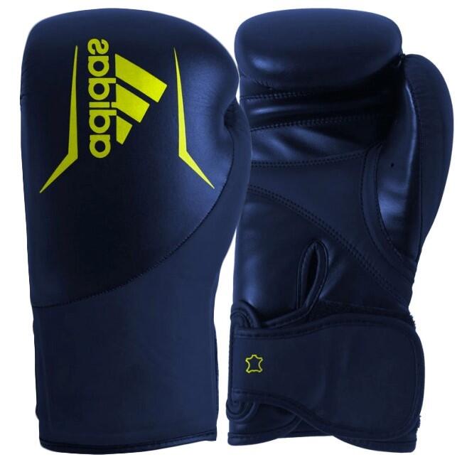 Gants de boxe Adidas Speed 200 (Kick) - Bleu / Jaune - 10 oz