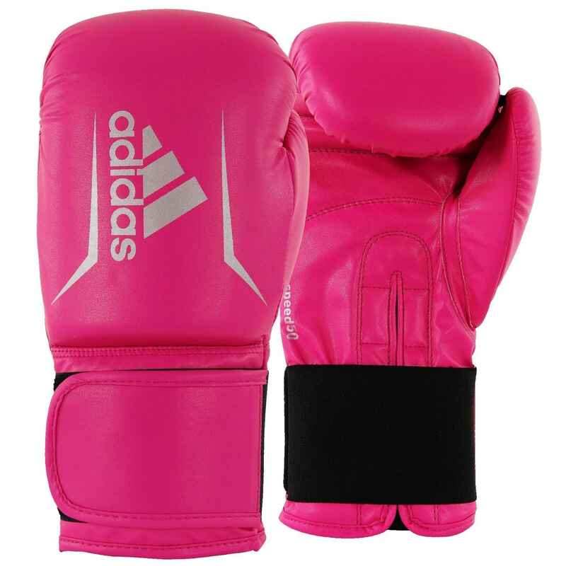Adidas Boxhandschuhe Speed 50, 4 oz., Pink-Silber Media 1