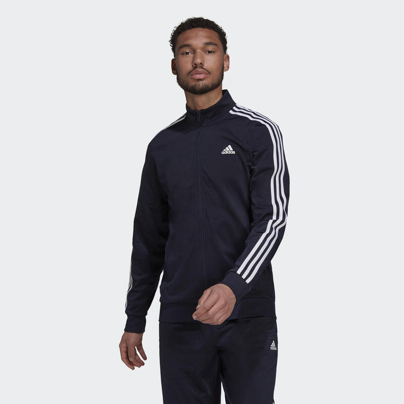 Jacheta barbati adidas Essentials Warm-Up 3-Stripes, Albastru