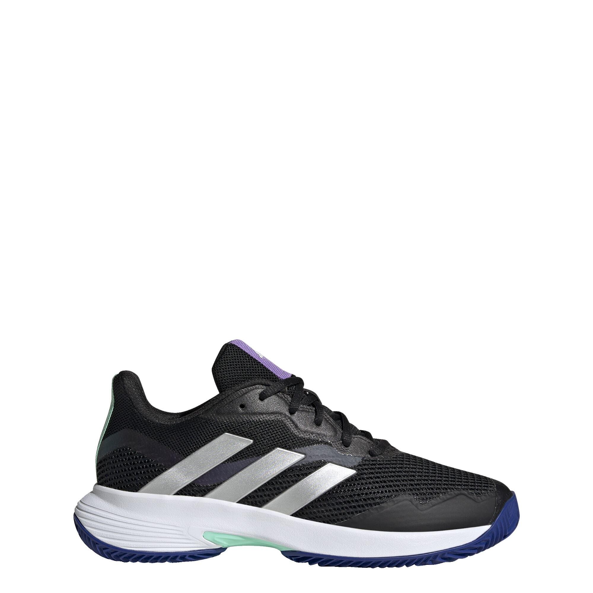 Adidas - Chaussure De Tennis Courtjam Control Clay - Baskets - Gris|noir|vert - 38 2/3 - Decathlon