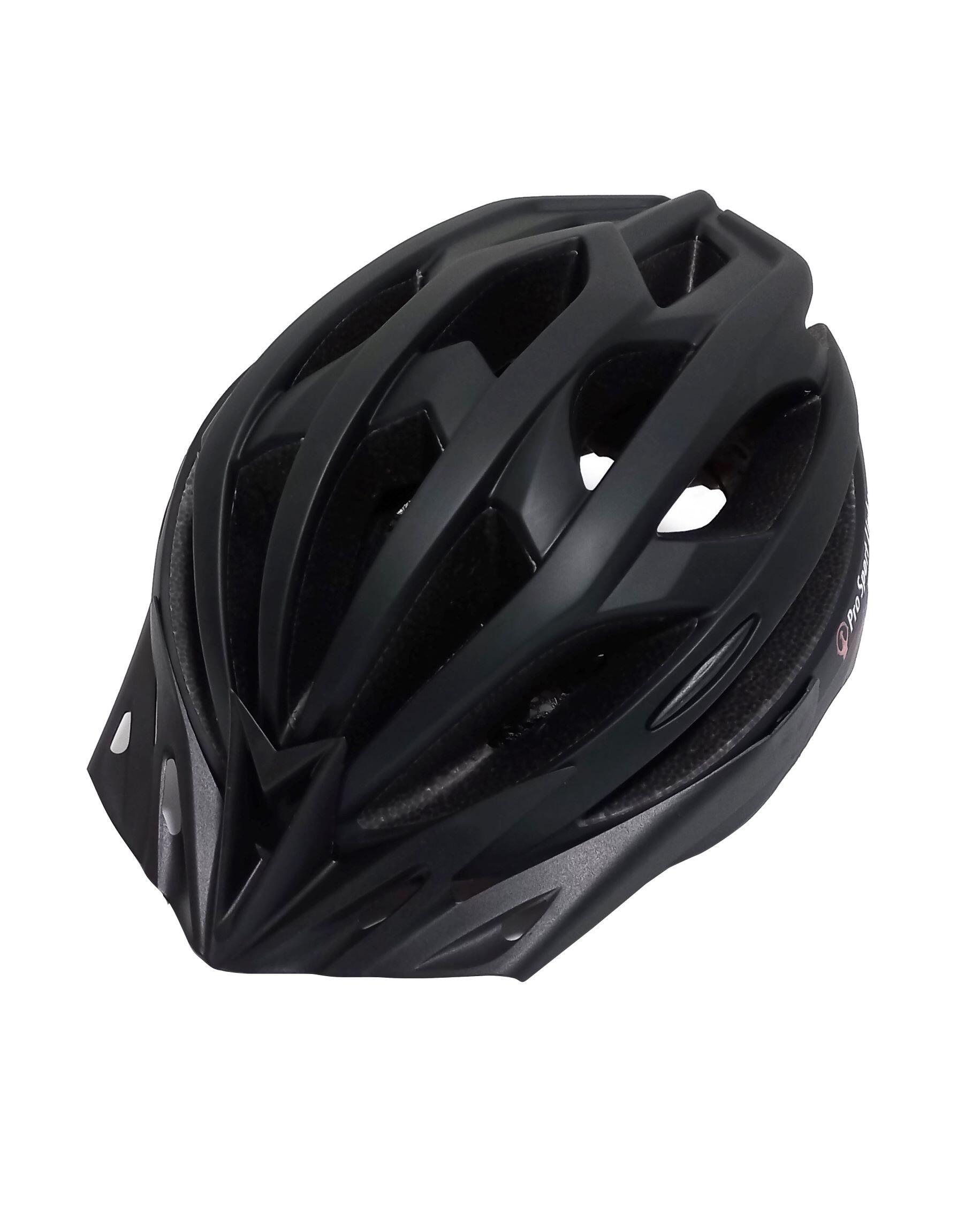 Casque vélo adulte avec feu arrière - 54/61cm - noir mat 7/8