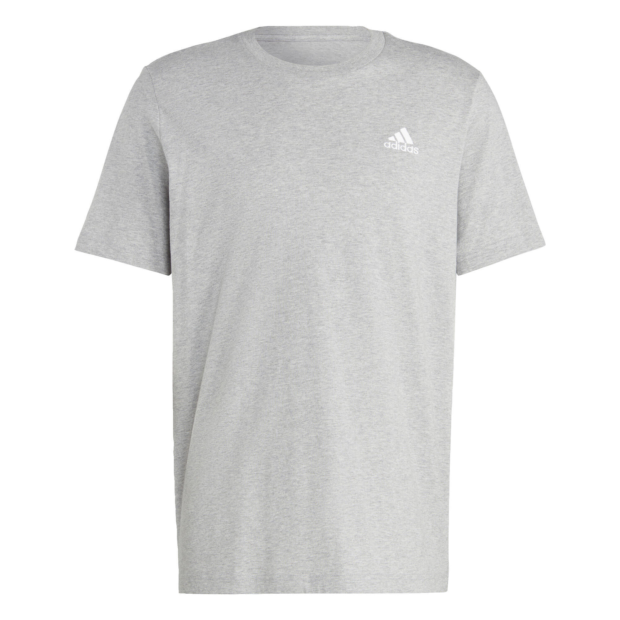 T-shirt in Jersey Singolo Essentials con Logo Piccolo Ricamato 2/5