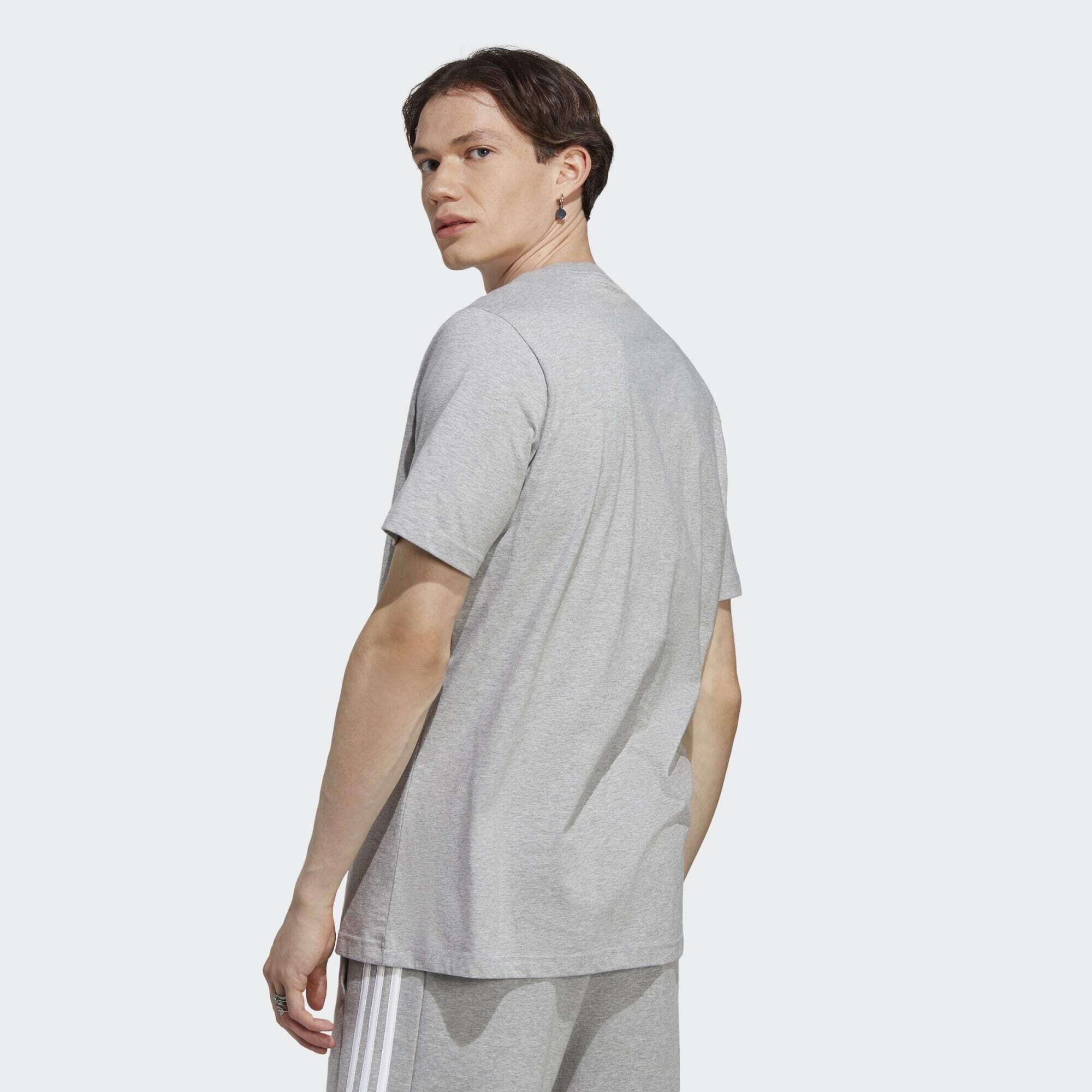 T-shirt in Jersey Singolo Essentials con Logo Piccolo Ricamato 3/5