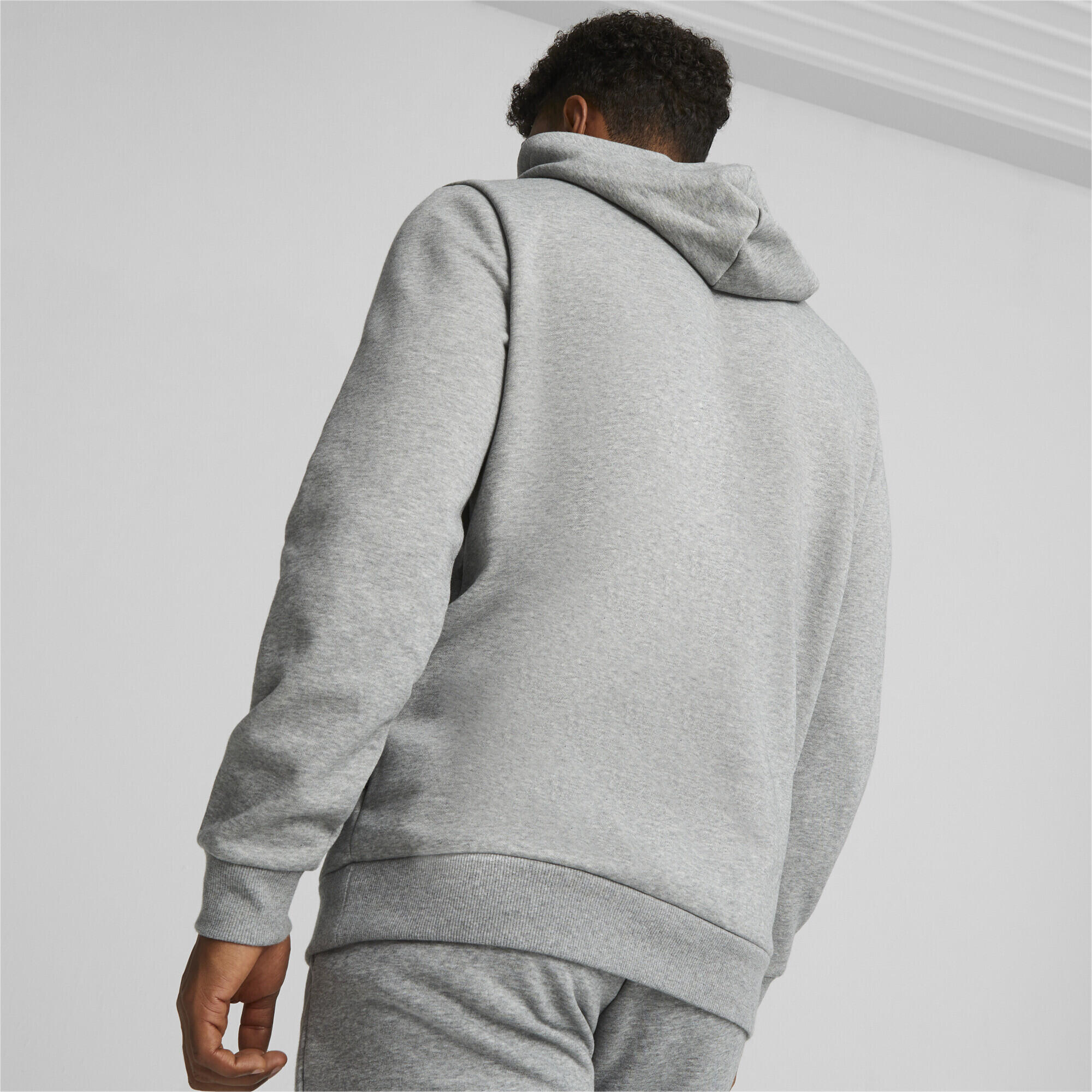 Hoodie à gros logo Essentials+ Homme PUMA Medium Gray Heather 6/7
