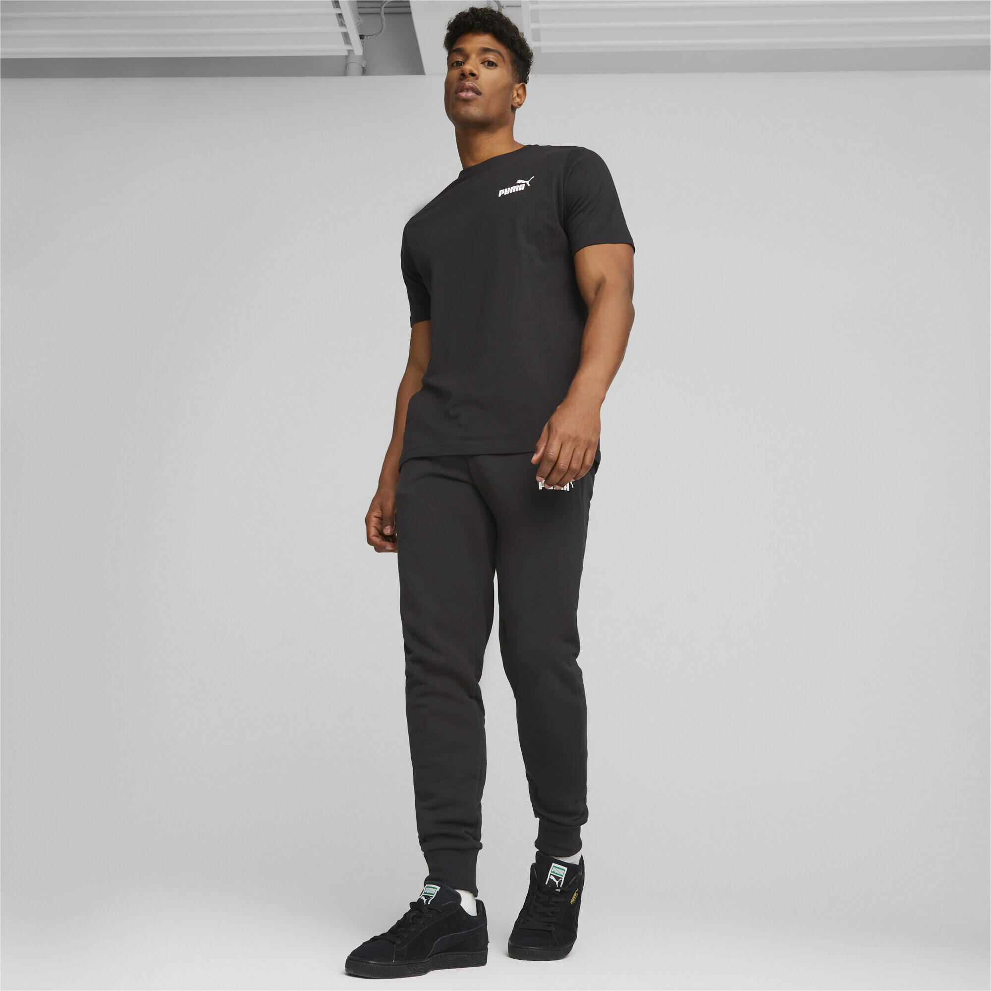 PUMA Mens Essentials Small Logo Tee T-Shirt - Black 5/7