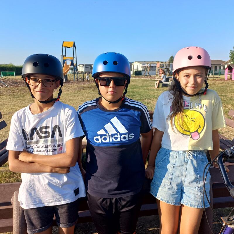 Kinderfietshelm - skate Fietshelm voor kinderen - Mat Blauw