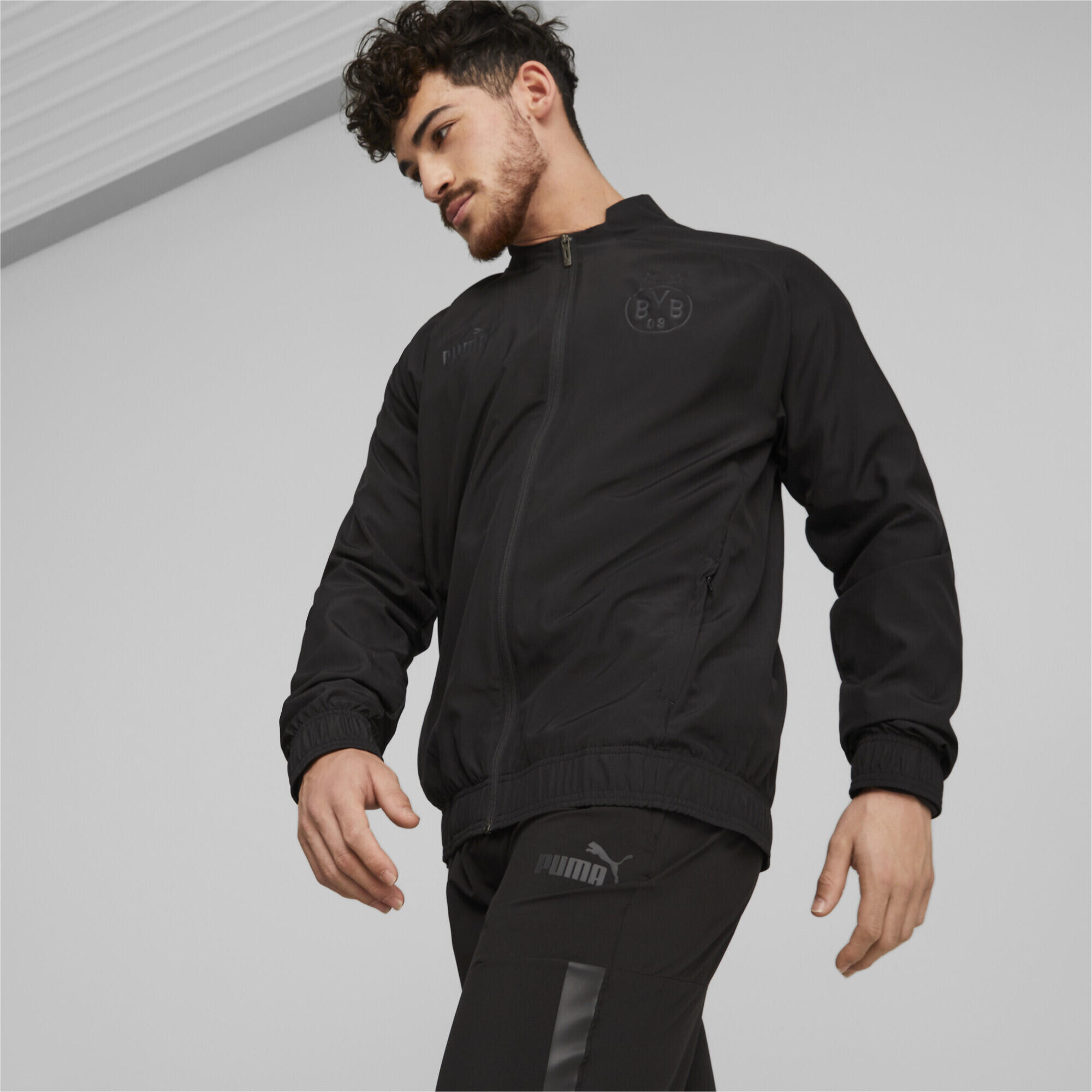 Chaqueta prepartido Hombre Borussia Dortmund PUMA Black 2/6