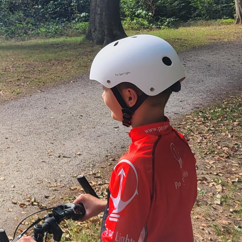 Casque de cyclisme pour enfants - Blanc Mat