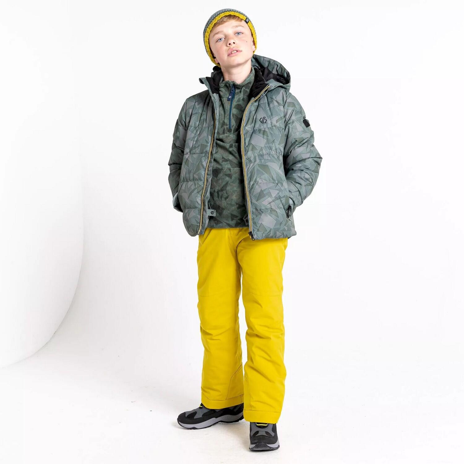 Boys All About Geometric Ski Jacket (Duck Green) 4/5