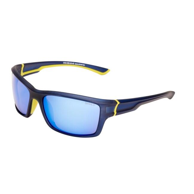 Lunettes de soleil homme Bleu foncé/jaune 2/4