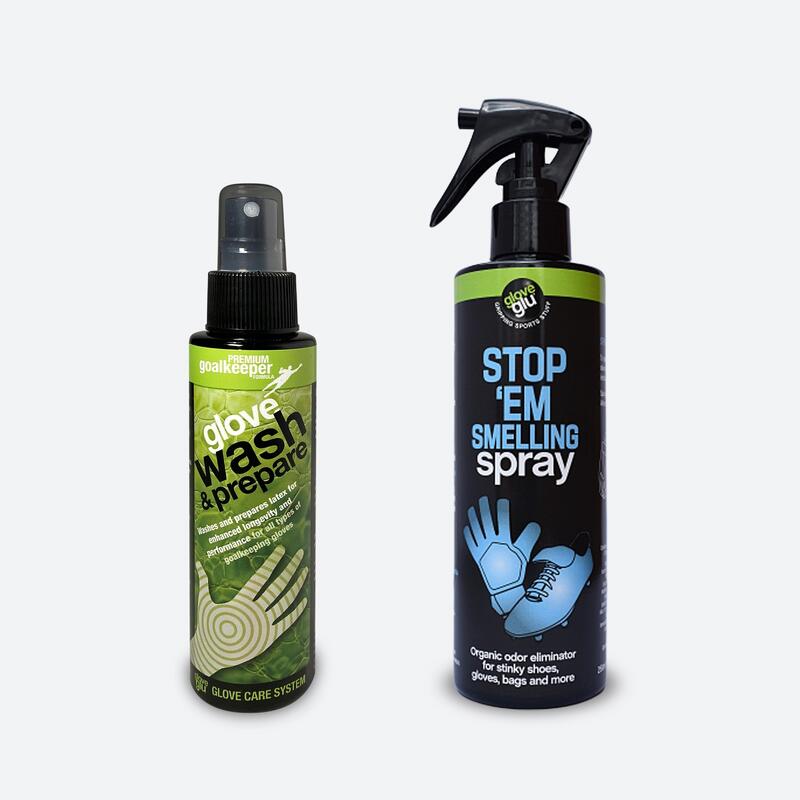 Spray Anti Odo para luvas de Guarda-Redes Pack Gloveglu Wash & Prepare