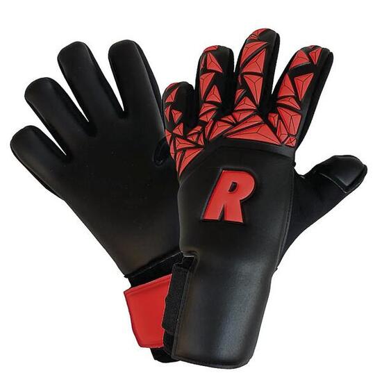 Gants de gardien Real Spyder 2 enfants - Noir / Rouge fluo