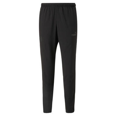 Borussia dortmund prematch geweven broek voor heren puma black