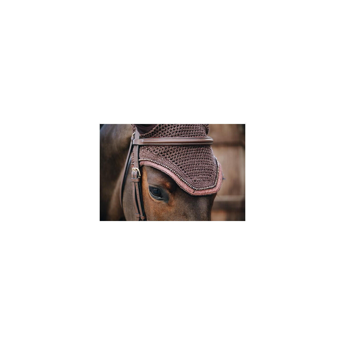 Bonnet anti-mouche Wellington glitter soundless brun 2/3