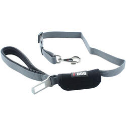 Laisse Confort Boucle Sécurité Auto I-DOG - Gris 70 à 100cm