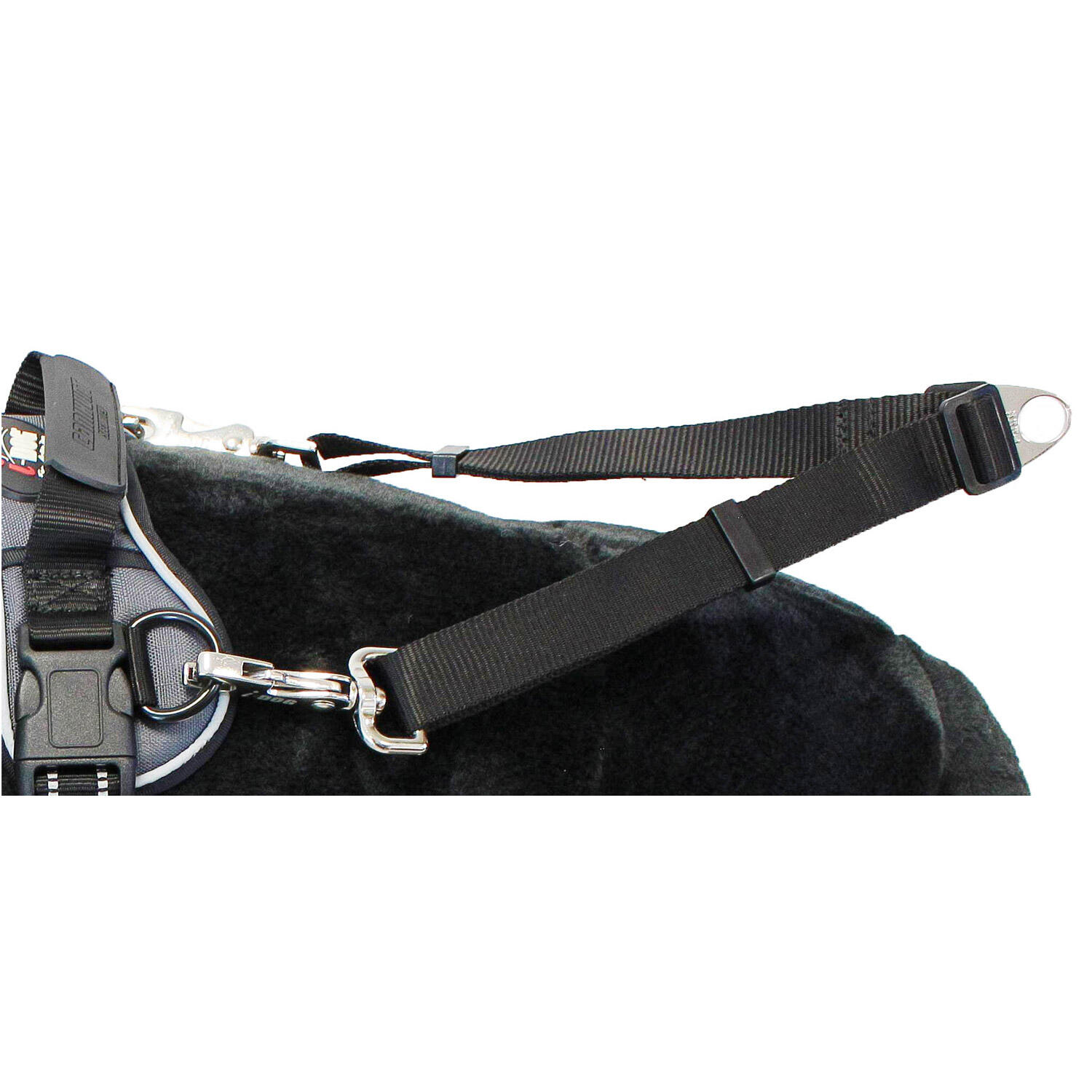 Accouple STYLE réglable 2 chiens + système traction - coloris noir 4/4