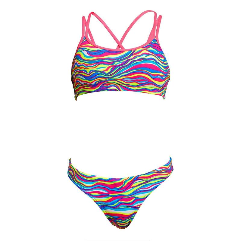 2-delig zwempak voor meisjes Funkita Eco Criss Cross