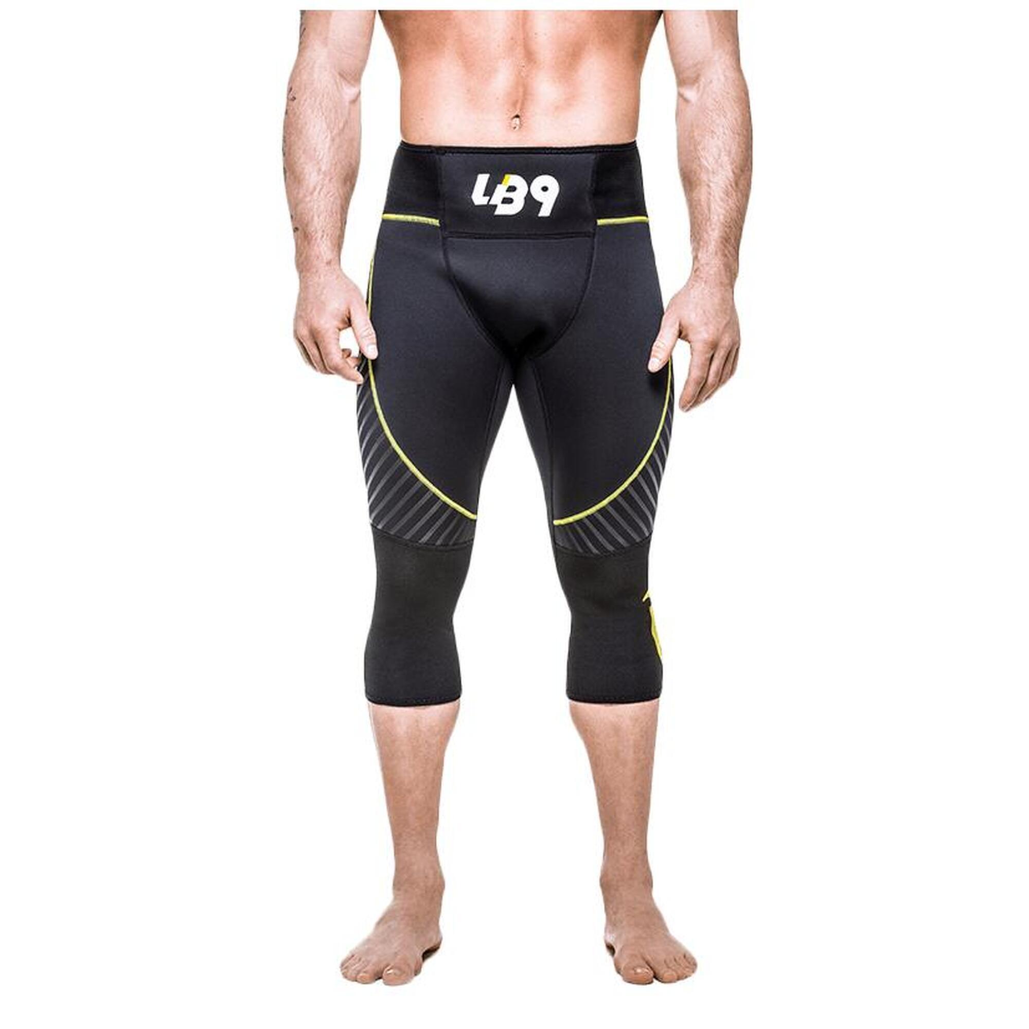 Pantalon 3/4 néoprène 2 mm canoë kayak adulte avec renforts nylon - Noir 4/5