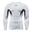 Maglia Anti UV Rashguard a Compressione  Canoa, Kayak e SUP - Bianca/Nera