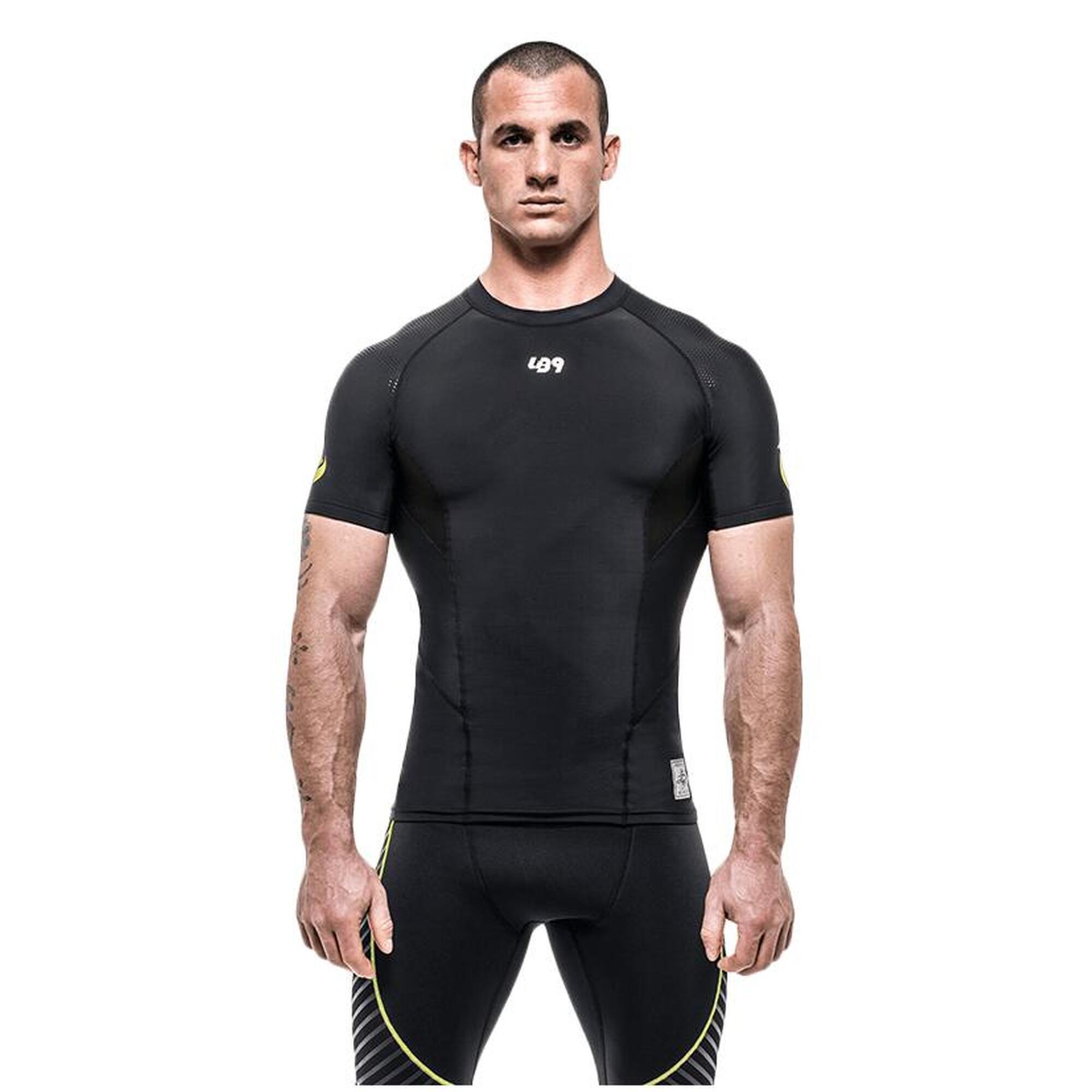 Maglia Anti UV Rashguard a Compressione Canoa, Kayak e SUP - Nera