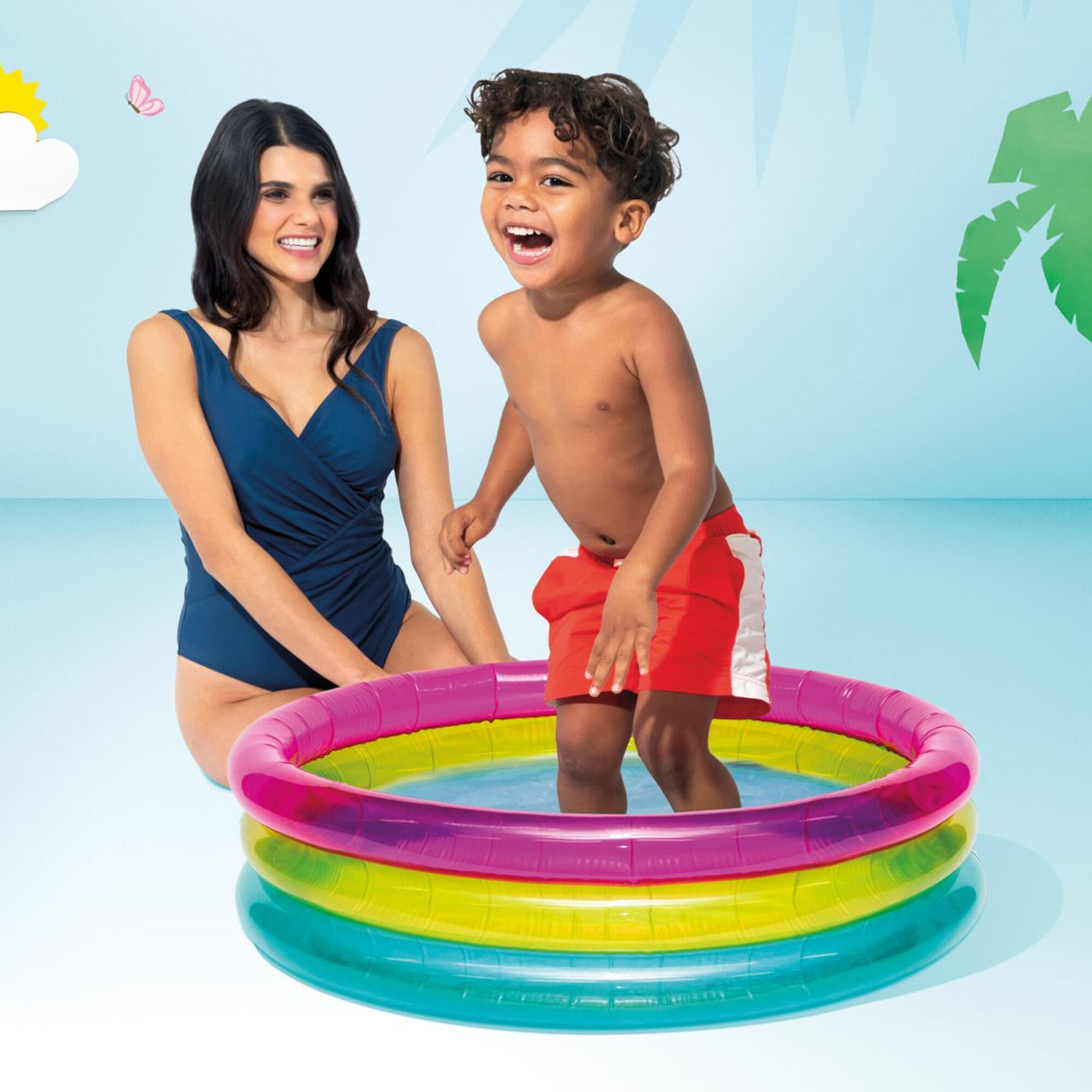 Intex 57104NP - Piscina Baby Arcobaleno, 86x25 cm 2/3