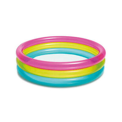 Intex wet set collection regenboog baby opblaaszwembad 86 x 25 cm