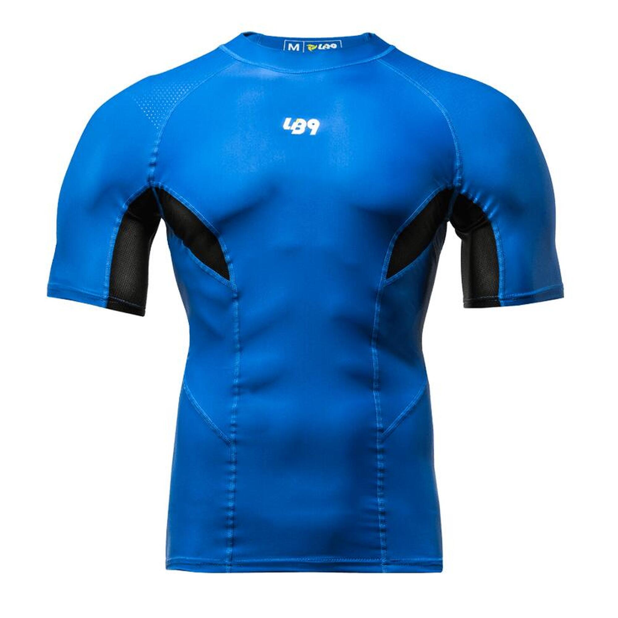 Camiseta Rashguard de Compresión Anti-UV para Piragüismo, Kayak y SUP - Azul