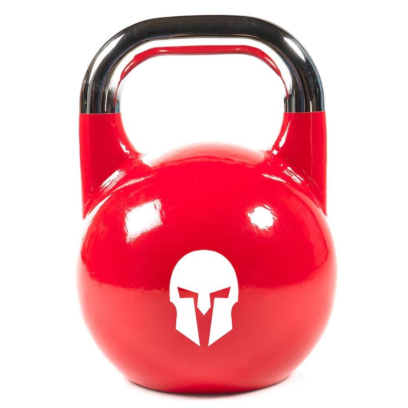 Gietijzeren wedstrijd kettlebell met geschilderd logo