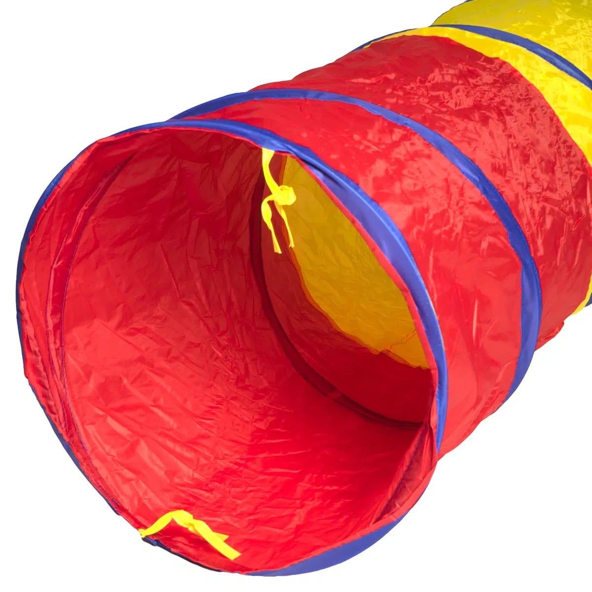 Tunnel de jeu multicolore en toile Ø45cm 2/3