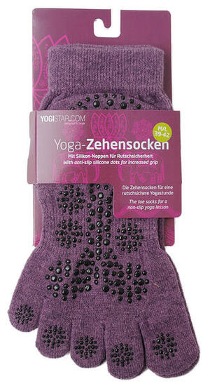 Yoga Zehensocken Zen Yoga Violett Wärmend YOGISTAR