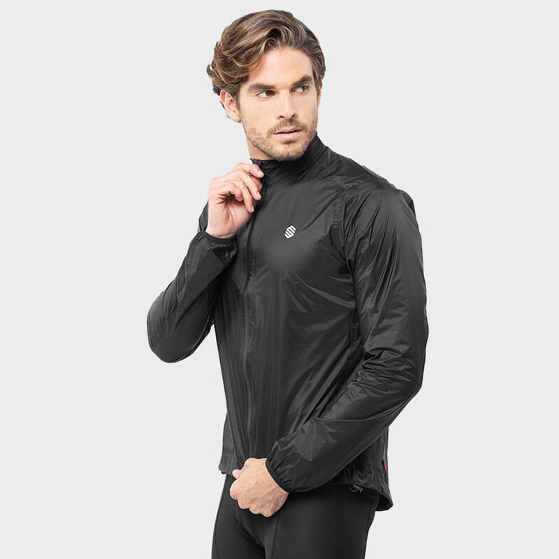 Chaquetas de lluvia ciclismo hombre J2 Tourmalet SIROKO Negro