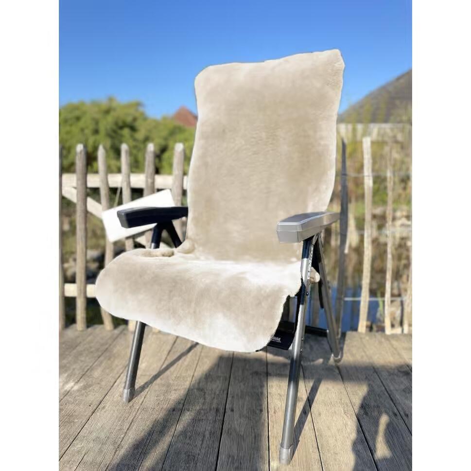 Campingstuhl Lammfell-Auflage 540 Anthrazit | Decathlon