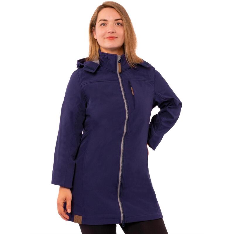 Outdoormantel Junko Wandern/Outdoor/Trekking Damen Navy Ohne Atmungsaktiv