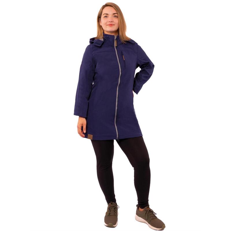 Outdoormantel Junko Wandern/Outdoor/Trekking Damen Navy Ohne Atmungsaktiv