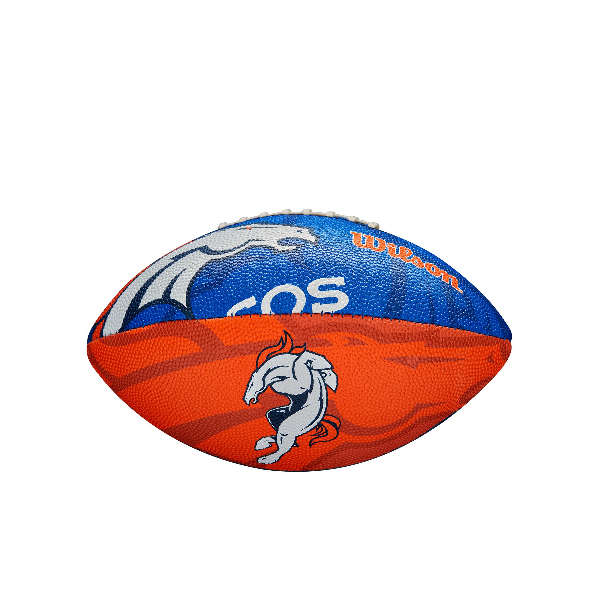 Wilson F1534XB Club Junior Broncos avec logo de l'équipe NFL 3/4